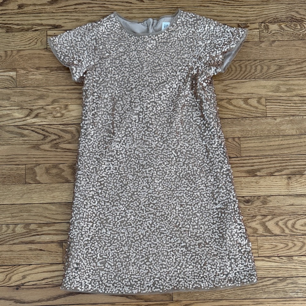 Kids Gap Sequin Short Sleeve Dress